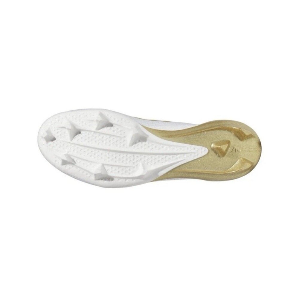 Mens Sz 12 - Adidas Adizero Electric White Gold Metallic Football Cleats New - Picture 5 of 5